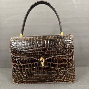 Vintage Tano of Madrid Crocodile Handbag.